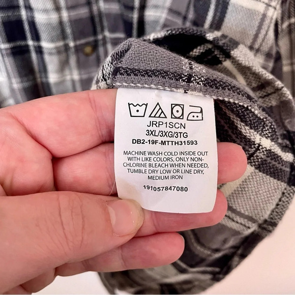 Wrangler Cotton  Plaid Snap Button Down Shirt - Picture 6 of 6